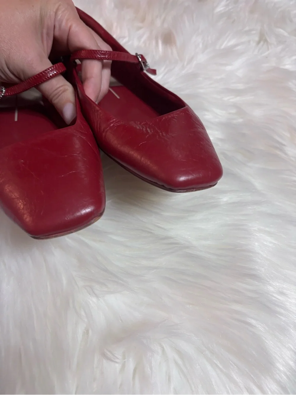 Dolce Vita Mary Jane Flats in Red